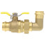 1" Press L-Union Full Port Ball Valve w/ 90-Degree Union Elbow (Lead Free)