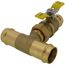1" x 1-1/4" Press T-Union Full Port Ball Valve (Lead Free)