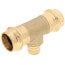 3/4" × 3/4" × 1/2" Press × Press × PEX Crimp Transition Tee (LF)