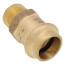 1/2" Copper Press x 3/8" MIP DZR Brass Transition Adapter (Lead Free)