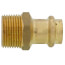 1/2" x Copper Press x 3/4" MIP DZR Brass Transition Adapter (Lead Free)