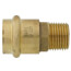 3/4" x Copper Press x 1/2" MIP DZR Brass Transition Adapter (Lead Free)