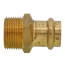 3/4" x Copper Press x 1" MIP DZR Brass Transition Adapter (Lead Free)