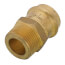 1" Copper Press x MIP DZR Brass Transition Adapter (Lead Free)