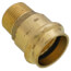 1" Copper Press x 3/4" MIP DZR Brass Transition Adapter (Lead Free)