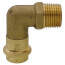 1/2" Copper Press x MIP Forged DZR Brass Transition Elbow (Lead Free)