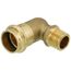 3/4" Copper Press x 1/2" MIP Forged DZR Brass Transition Elbow (Lead Free)