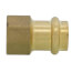 1/2" Copper Press x FIP DZR Brass Transition Adapter (Lead Free)
