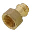 1/2" Copper Press x 3/4" FIP DZR Brass Transition Adapter (Lead Free)