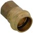 3/4" Copper Press x 1/2" FIP DZR Brass Transition Adapter (Lead Free)