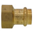 3/4" Copper Press x 1" FIP DZR Brass Transition Adapter (Lead Free)