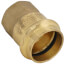 1" Copper Press x 3/4" FIP DZR Brass Transition Adapter (Lead Free)