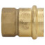 1" Copper Press x 3/4" FIP DZR Brass Transition Adapter (Lead Free)