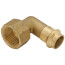 1/2" Copper Press x 3/4" FIP Forged DZR Brass Transition Elbow (Lead Free)