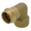 3/4" Copper Press FIP Forged DZR Brass Transition Elbow (Lead Free)