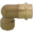 3/4" Copper Press x 1/2" FIP Forged DZR Brass Transition Elbow (Lead Free)