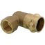 3/4" Copper Press x 1/2" FIP Forged DZR Brass Transition Elbow (Lead Free)