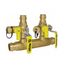 Hydro-Core 1" x 1" Double Ball Drain Manifold