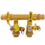 1-1/4" Press Run x 1" Hydro-Core Double Ball Drain Manifold Kit w/ (2) 3/4" IPS Unions