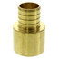 1" PEX x 1" Copper Pipe Brass Adapter (Lead Free)