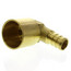 1/2" PEX x 3/4" Copper Pipe Brass Elbow (Lead Free)