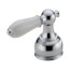 Chrome Porcelain 2 Lever Handle Set for Traditional, Victorian, Classic, C-spout and Waterfall Series Faucets, H212