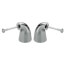 Chrome Metal 2 Lever Handle Set for Classic, C-spout and Waterfall Series Faucets, H24