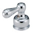Chrome Metal 2 Lever Handle Set for Bar/Prep, Bidet, Lavatory, Kitchen Faucets, H25-DELTA