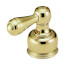 Polished Brass Metal 2 Lever Handle Set for Bar/Prep, Bidet, Lavatory, Kitchen Faucets, H25PB