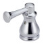 Chrome Metal Lever Handle Set for Bidet/Lavatory/Kitchen Faucets (Pack of 2), H269