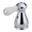 Chrome Porcelain Lever Handle Set for Bidet & Lavatory Applications (Pack of 2), H277