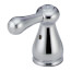 Chrome Metal Lever Handle Set for Bidet & Lavatory Applications (Pack of 2), H278