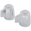 Chrome Metal Classic Blade Handle Set (Pack of 2), H28