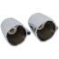 Chrome Metal Classic Blade Handle Set (Pack of 2), H28