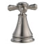 Stainless Metal Cross Handle Set for Bar/Prep, Bidet, Lavatory & Kitchen Faucets (Pack of 2), H295SS