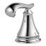 Chrome Metal French Curve Handle Set for Bar/Prep, Bidet, Lavatory & Kitchen Faucets (Pack of 2)