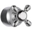 Chrome Metal Single Cross Handle - Transfer Valve, H595