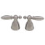 Victorian Stainless Metal Lever Handle Set for Roman Tub Faucets (Pack of 2), H616SS
