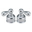 NeoStyle Chrome Metal Lever Handle Set for Roman Tub Faucets (Pack of 2), H65