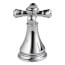Cassidy Chrome Metal Cross Handle Set for Roman Tub Faucets (Pack of 2), H695