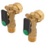 Gauge Glass Valve Set w/12" Rods & Gauge Glass