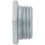 1/2" Zinc-Plated Iron Conduit Chase Nipple