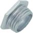 1/2" Zinc-Plated Iron Conduit Chase Nipple