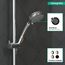 Croma 100 Classic Handshower 3-Jet, 2.5 GPM (Chrome), 04072000