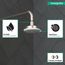 Croma 100 Showerhead E 3-Jet, 1.8 GPM (Brushed Nickel), 04733820