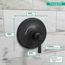 Joleena Pressure Balance Trim (Matte Black), 04779670
