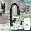 Joleena High Arc Kitchen Faucet, 2-Spray Pull-Down, 1.75 GPM (Matte Black), 04793670