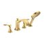 Locarno 4-Hole Roman Tub Set Trim with 1.75 GPM Handshower (Brushed Gold Optic), 04817250