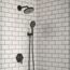 Locarno Thermostatic Trim with Volume Control and Diverter (Matte Black), 04820670