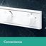Rainfinity Rough Set, Showerhead 250 3-Jet with RainSelect Thermostatic Trim in , 04865180